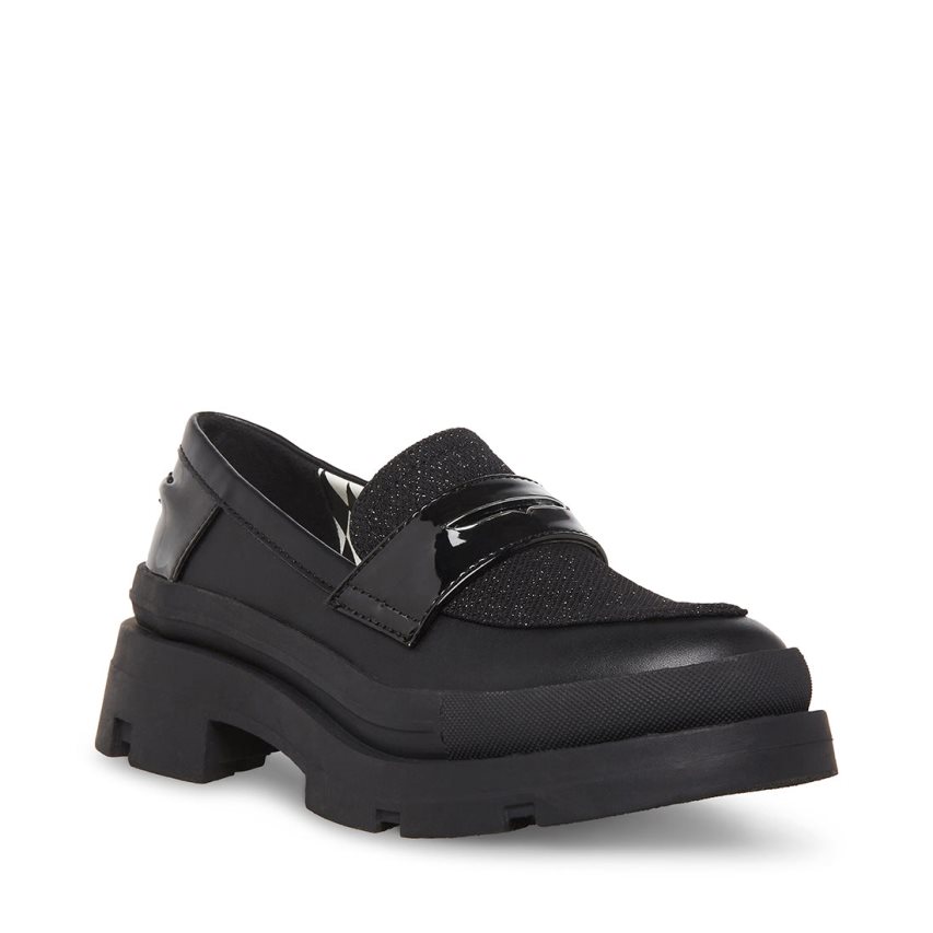 Black Steve Madden Jlawrnce Kids' Platform Shoes | PH 6012MAY